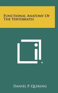 portada functional anatomy of the vertebrates (in English)