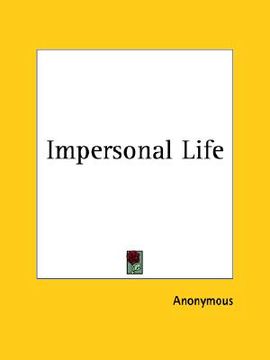 portada impersonal life (in English)
