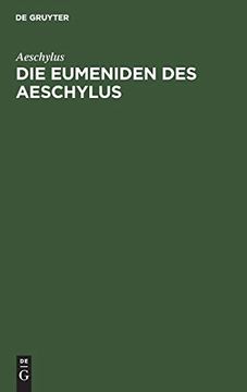 portada Die Eumeniden des Aeschylus (German Edition) [Hardcover ] (in German)
