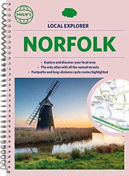 portada Philip's Local Explorer Street Atlas Norfolk (en Inglés)