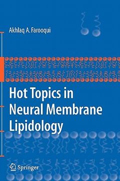 portada hot topics in neural membrane lipidology (en Inglés)