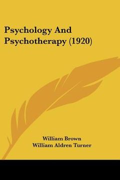 portada psychology and psychotherapy (1920) (en Inglés)