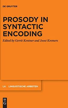 portada Prosody in Syntactic Encoding (en Inglés)