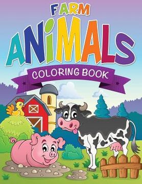 portada Farm Animals Coloring Book (en Inglés)