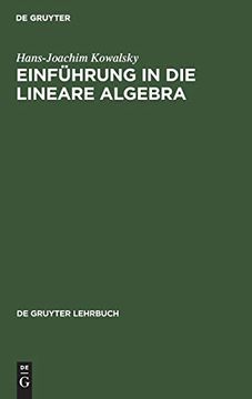 portada Einf Hrung in die Lineare Algebra (de Gruyter Lehrbuch) (en Alemán)