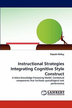 portada instructional strategies integrating cognitive style construct (en Inglés)