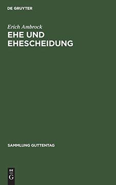 portada Ehe und Ehescheidung (en Alemán)