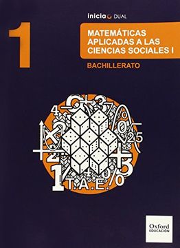 portada Matemáticas Ciencias Sociales. Libro Del Alumno. Bachillerato 1 (Inicia)