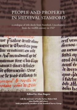 portada people and property in medieval stamford (en Inglés)