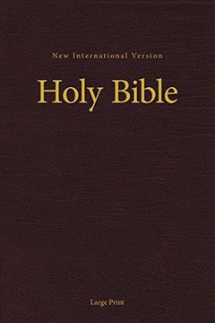 portada Niv, pew and Worship Bible, Large Print, Hardcover, Burgundy, Comfort Print (en Inglés)