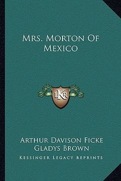 portada mrs. morton of mexico (en Inglés)
