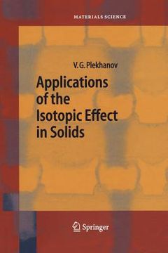 portada applications of the isotopic effect in solids (en Inglés)