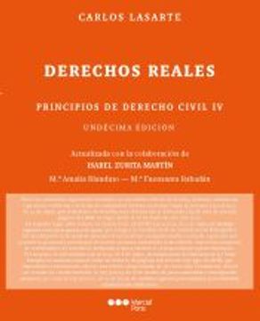 portada Principios de Derecho Civil: Tomo iv: Derechos Reales (11ª ed)