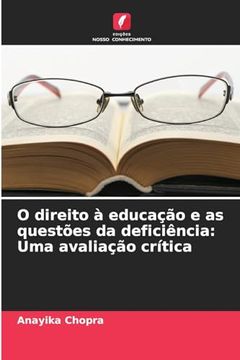 portada O Direito à Educação e as Questões da Deficiência: Uma Avaliação Crítica