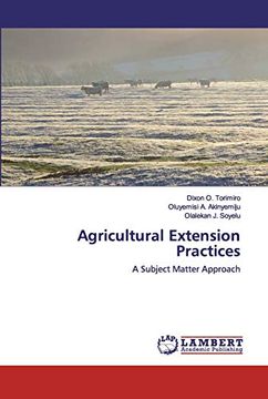 portada Agricultural Extension Practices: A Subject Matter Approach (en Inglés)