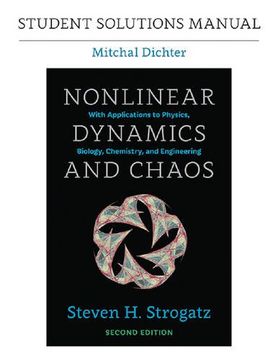 portada Student Solutions Manual for Nonlinear Dynamics and Chaos, 2nd Edition (in English)