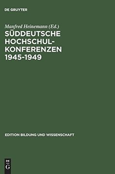 portada Süddeutsche Hochschulkonferenzen 19451949 (in German)