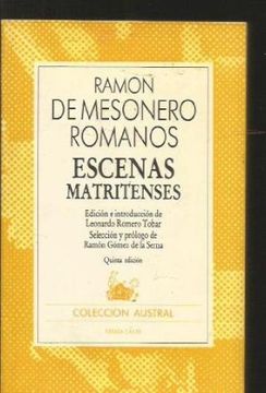 portada Escenas Matritenses (5ª Ed. )