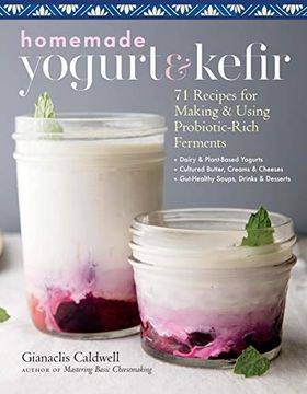 portada Homemade Yogurt and Kefir: 71 Recipes for Making & Using Probiotic-Rich Ferments (en Inglés)