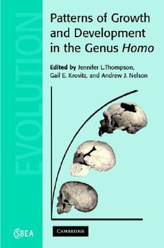 portada Patterns of Growth and Development in the Genus Homo Hardback (Cambridge Studies in Biological and Evolutionary Anthropology) 