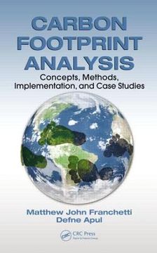portada carbon footprint analysis: concepts, methods, implementation, and case studies (en Inglés)