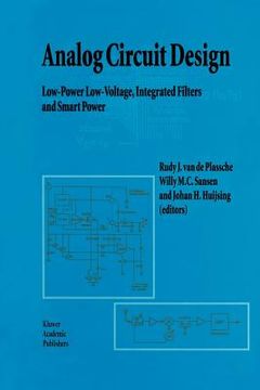 portada analog circuit design: low-power low-voltage, integrated filters and smart power (en Inglés)