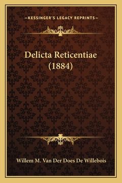 portada Delicta Reticentiae (1884)