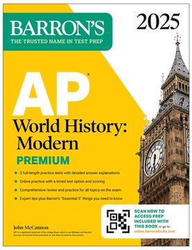 portada AP World History: Modern Premium 2025: 5 Practice Tests + Comprehensive Review + Online Practice (en Inglés)