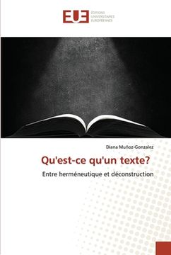 portada Qu'est-ce qu'un texte? (in French)