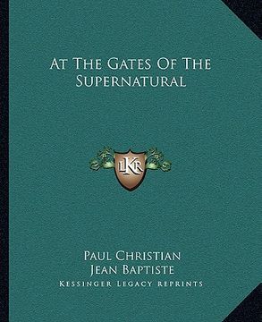 portada at the gates of the supernatural (in English)