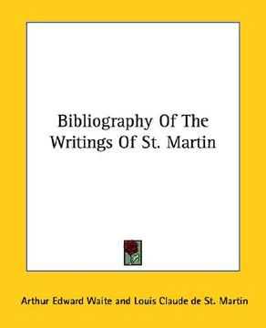 portada bibliography of the writings of st. martin (en Inglés)