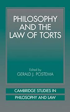 portada Philosophy and the law of Torts Hardback (Cambridge Studies in Philosophy and Law) (in English)