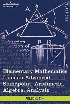 portada elementary mathematics from an advanced standpoint: arithmetic, algebra, analysis (in English)