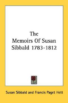 portada the memoirs of susan sibbald 1783-1812 (in English)