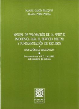 portada Manual de valoracion de aptitud psicofisica para servicio militaritar y fundamentacion de recursos