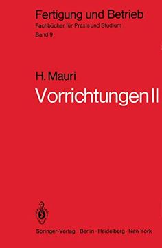 portada Vorrichtungen ii (Fertigung und Betrieb) (en Alemán)
