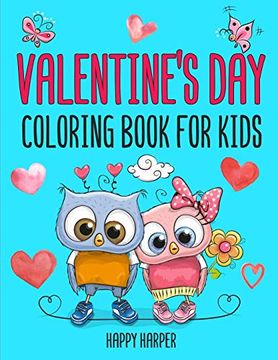 portada Valentine's day Coloring Book for Kids: The Cute and fun Valentine's day Coloring Gift Book for Boys and Girls (in English)