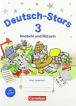 portada Deutsch-Stars - Allgemeine Ausgabe: 3. Schuljahr - Knobeln und Rätseln: Übungsheft. Mit Lösungen (en Alemán)