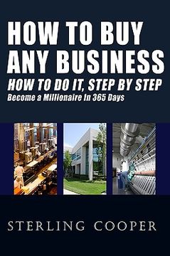 portada how to buy any business how to do it, step by step