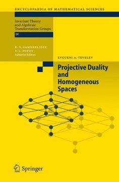 portada Projective Duality and Homogeneous Spaces (Encyclopaedia of Mathematical Sciences) (en Inglés)