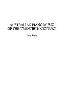portada Australian Piano Music of the Twentieth Century (en Inglés)