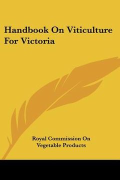 portada handbook on viticulture for victoria (in English)