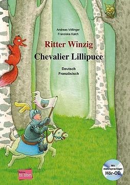 portada Ritter Winzig: Kinderbuch Deutsch-Französisch mit Mehrsprachiger Audio-Cd