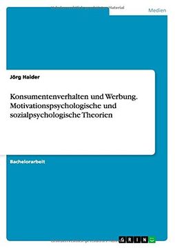 portada Konsumentenverhalten Und Werbung. Motivationspsychologische Und Sozialpsychologische Theorien (German Edition)