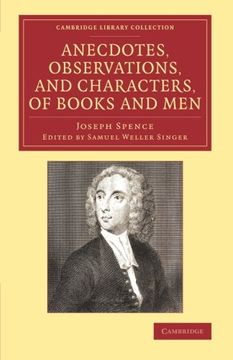 portada Anecdotes, Observations, and Characters, of Books and men (Cambridge Library Collection - Literary Studies) (in English)