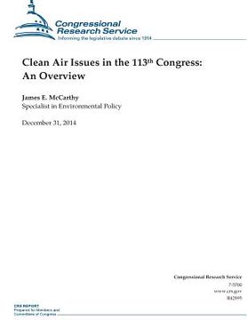 portada Clean Air Issues in the 113th Congress: An Overview (en Inglés)