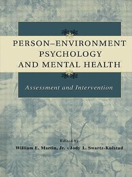 portada Person-Environment Psychology and Mental Health: Assessment and Intervention