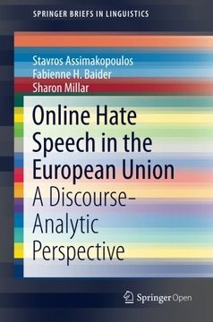 portada Online Hate Speech in the European Union: A Discourse-Analytic Perspective (Springerbriefs in Linguistics) (en Inglés)