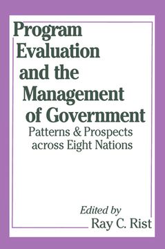 portada Program Evaluation and the Management of Government (en Inglés)