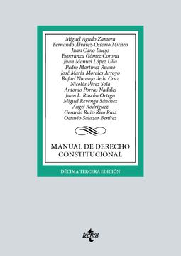 portada Manual de Derecho Constitucional (en Castellano)